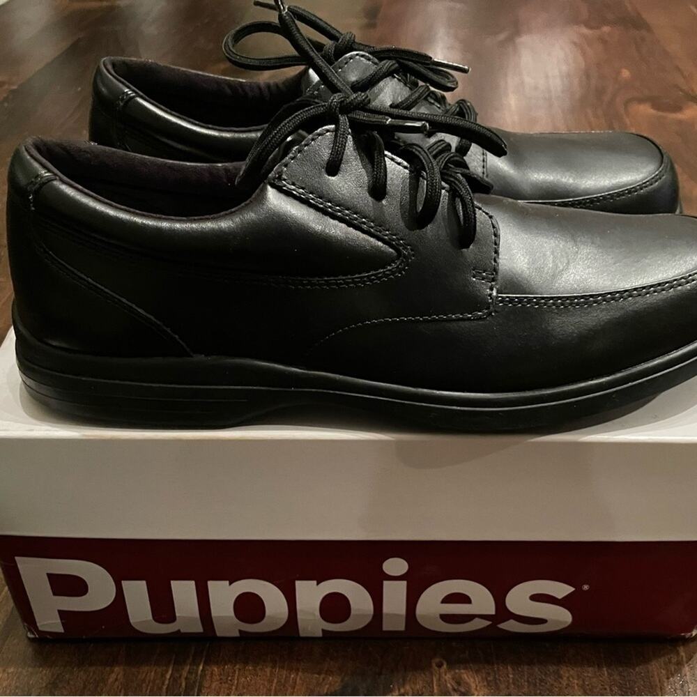 Hush Puppies Black Kids Dress Shoes - Picture 4 of 9